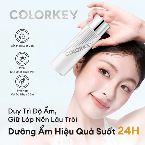 Xịt Khóa Nền Căng Bóng Colorkey Brightening Dewy Makeup Setting Spray 100ml