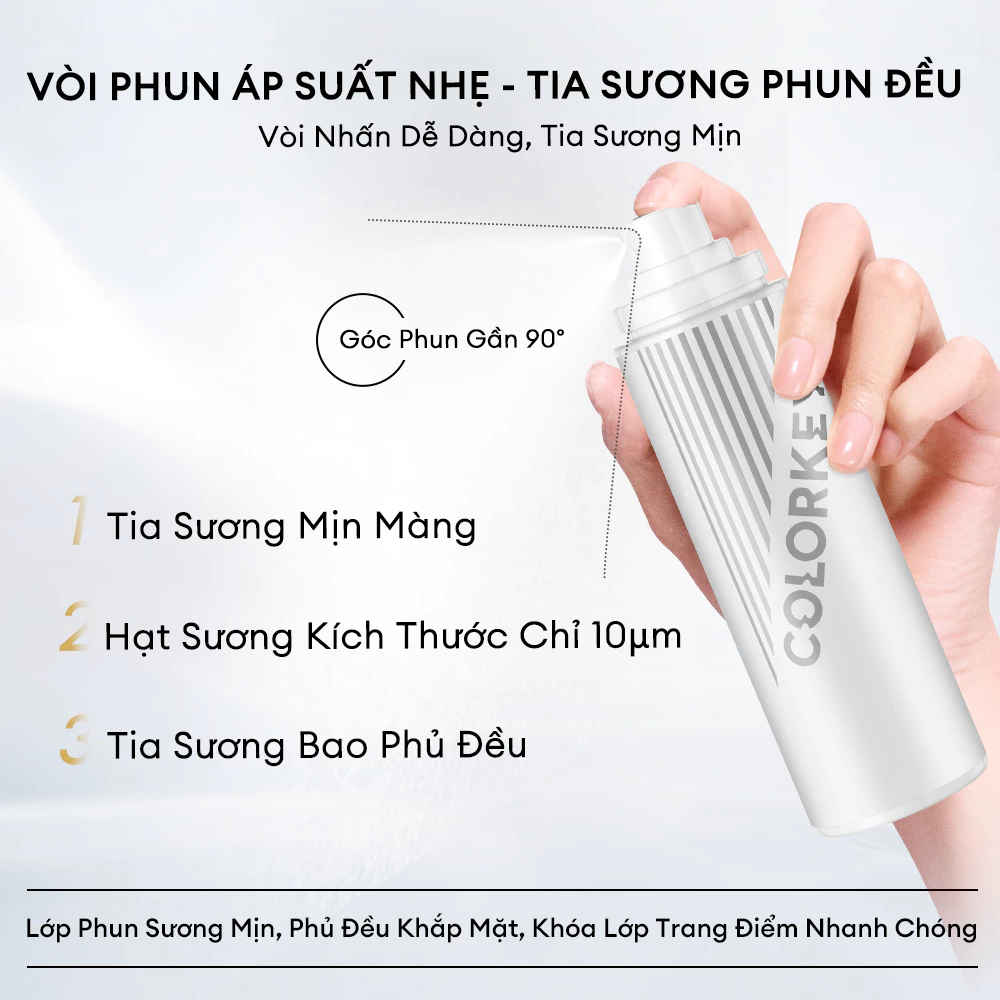 Xịt Khóa Nền Căng Bóng Colorkey Brightening Dewy Makeup Setting Spray 100ml