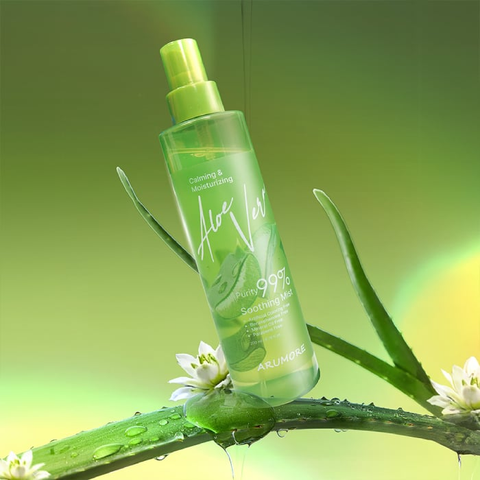 Xịt Khoáng Lô Hội Arumore Aloe Vera Soothing Mist Dưỡng Ẩm Và Làm Dịu Da 200ml