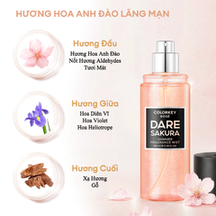 Xịt Thơm Toàn Thân Colorkey Rosé Crush Shimmer Fragrance Mist 100ml (Phiên Bản Mới)