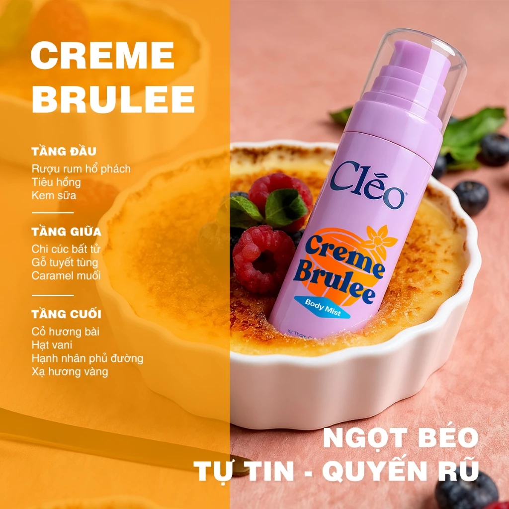 Xịt Thơm Cơ Thể Cléo Dessert Collection Body Mist 100ml