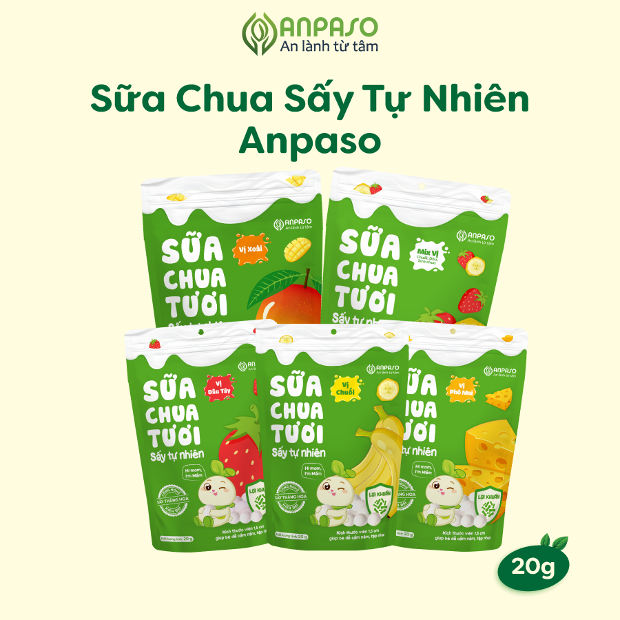  Sữa chua tươi sấy tự nhiên Anpaso 