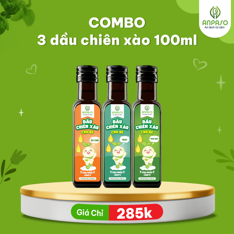  COMBO 3 dầu chiên xào Anpaso 