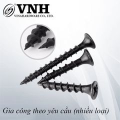 Vít đầu bằng răng thưa, thân ốm M4, hàng phôi- VG420TP