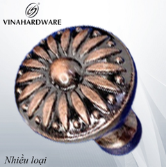 Tay nắm tủ chất liệu atimon màu nâu đen Vinahardware - HD00D12-HD00D12