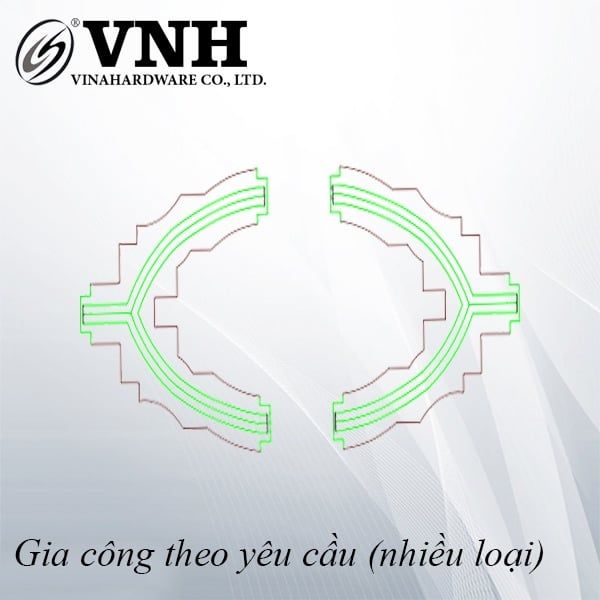 Thanh la chữ C, sơn đen mờ - VNH750B