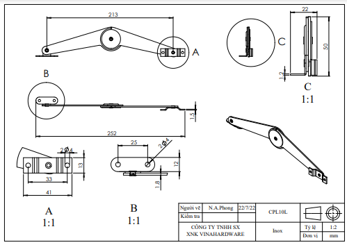 Tay nâng compass VN1 CPL10R HDFA206(1)