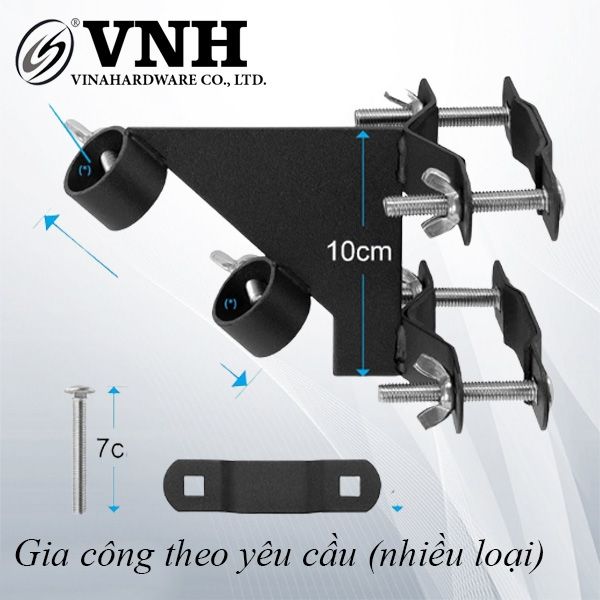 Pat (bas) sắt treo cờ, sơn đen tĩnh điện - VNH10010094