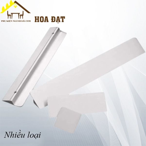 Tay nắm dẹt nhôm, màu trắng - HD013T96