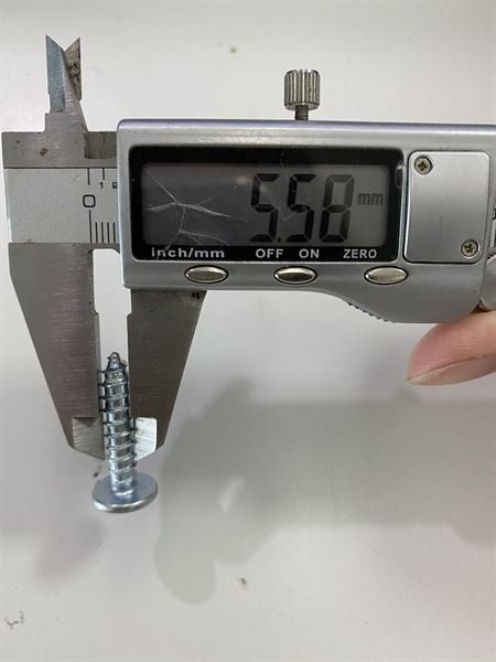 Vít gỗ lục giác chìm M6, màu trắng - VGLGC630W