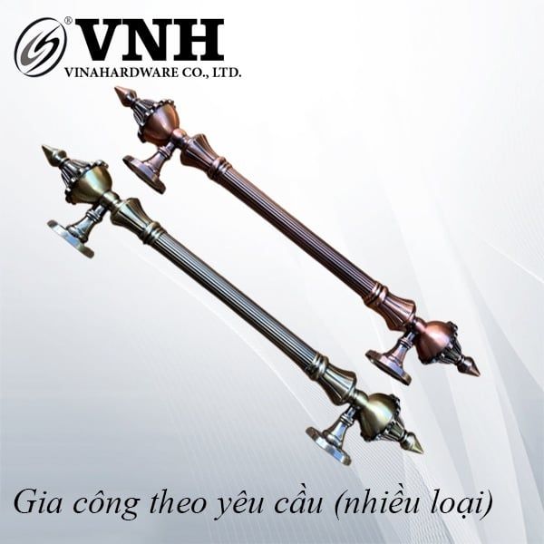 Tay nắm cổng màu đồng Vinahardware -HD00D350