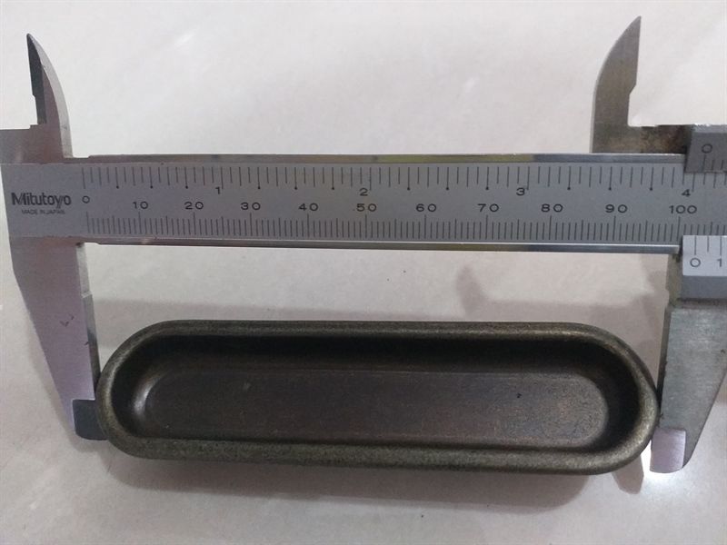 Tay nắm âm phôi 103x26mm ,tâm lỗ 52mm Vinahardware - HD0099P