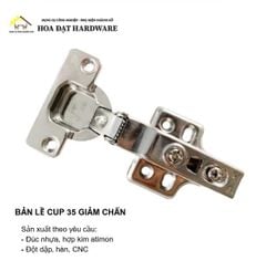 Bản lề cup 35 giảm chấn inox 304 Vinahardware