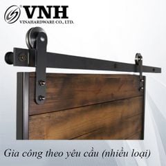 Ray trượt cửa lùa 1580x30x3mm, sơn đen mờ - VNH1580303