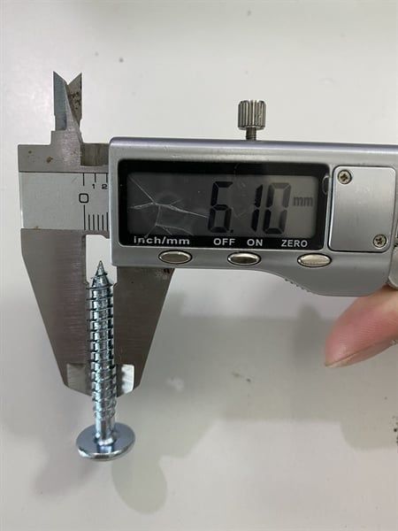 Vít gỗ lục giác chìm M6, màu trắng - VGLGC630W