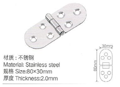 Bản lề bán nguyệt, inox 201 - H00012IN