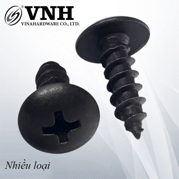 Vít gỗ đầu tròn M3, màu đen - ZS37B