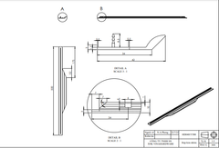 Tay nắm hợp kim nhôm nhẹ, màu vàng đồng Vinahardware -HD0401Y2400