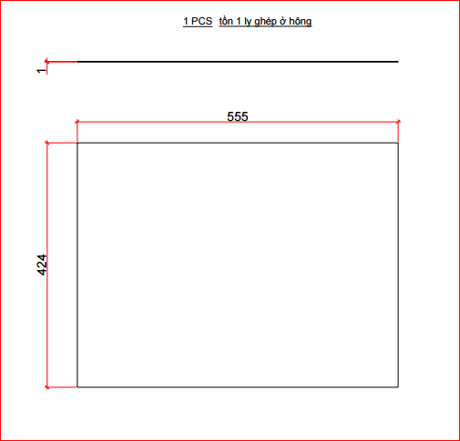 Sắt lá hông 555x424x0.7-SP800312