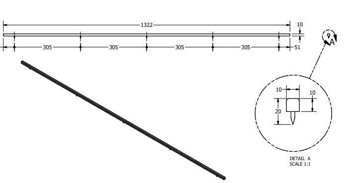 Thanh trang trí Vinahardware, inox 201