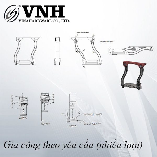 Tay nâng cho phụ kiện xếp gọn - VNH00032
