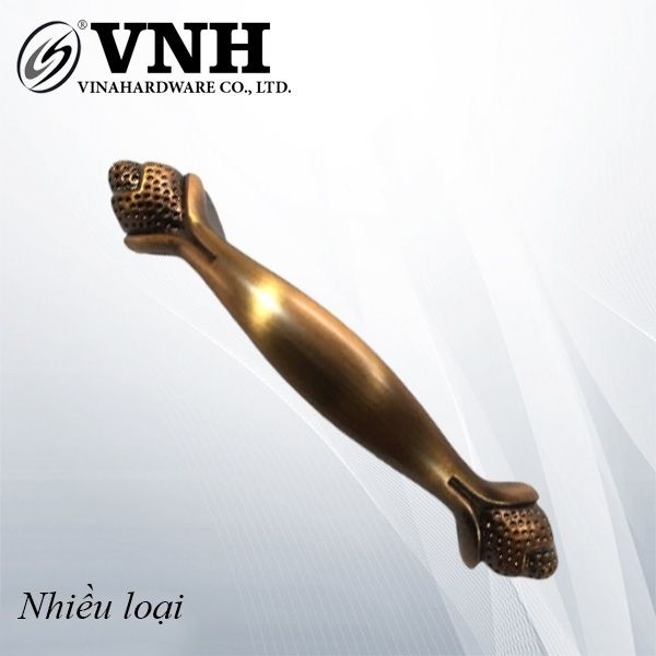 Tay nắm tủ 96mm, màu cafe vàng-HD028517