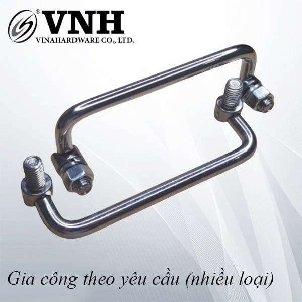Tay nắm chữ U, xi trắng - VNH18005