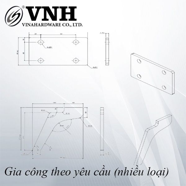 Pat (bas) sắt, hàng phôi - VNH1006005P