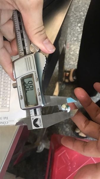 Vít phong M8 đầu lục giác ngoài, màu trắng-ZP860