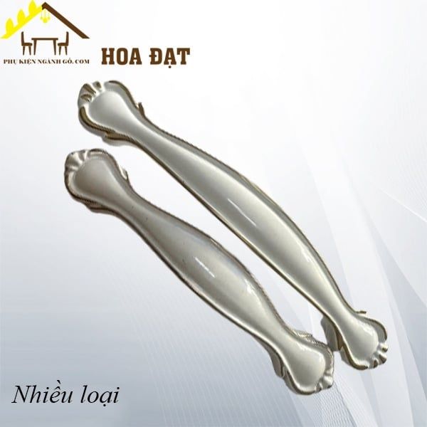 Tay nắm tủ hợp kim, màu trắng - HD09T96
