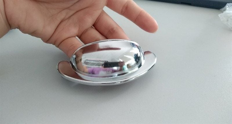 Tay nắm sò, nikel bóng, 73mm Vinahardware- HD0029