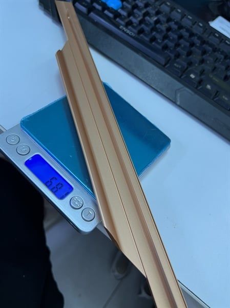 Tay nắm hợp kim nhôm nhẹ, màu vàng đồng Vinahardware -HD0401Y2400