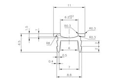 Ray trượt cửa lùa màu trắng Vinahardware