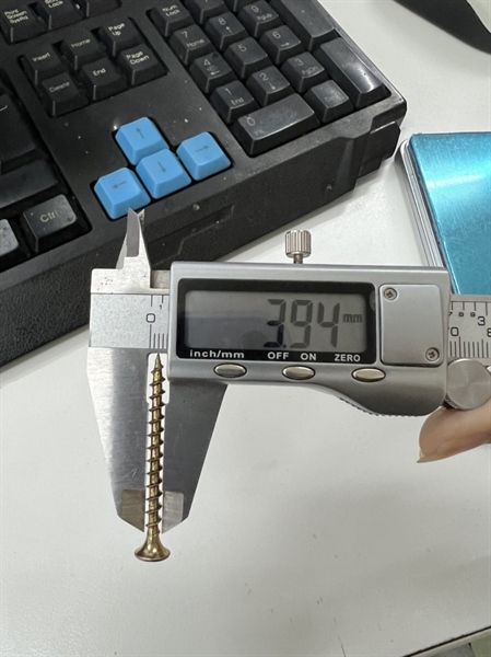 Vít gỗ đầu bằng răng thưa M4, bảy màu-VG415Z23