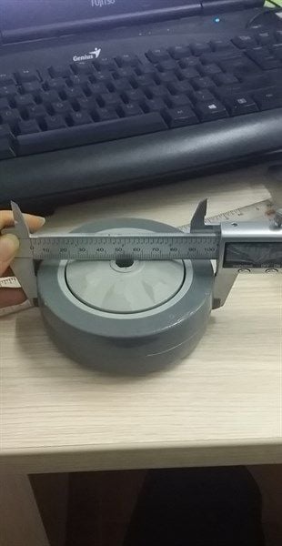 Bánh xe nhựa không càng đường kính 100mm Vinahardware - CT100K
