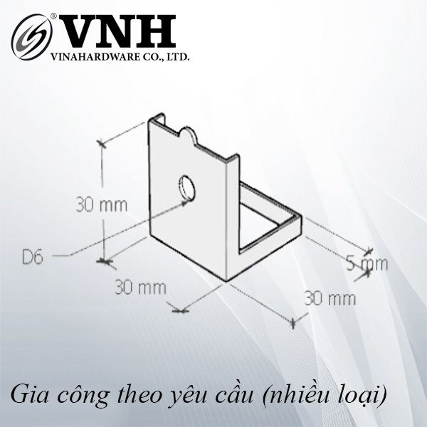 Pat (bas) sắt ngàm liên kết, hàng phôi - VNH953030P