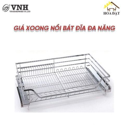 Giá xoong nồi bát đĩa đa năng inox 304 - Mã 4100.2.06003