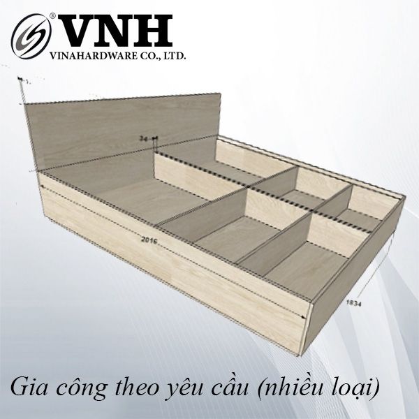Tab đầu giường, màu xám - VNH660210