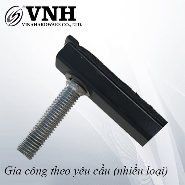 Thanh đỡ màu đen, kèm tán M10 inox 304 - VNH01160