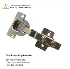Bản lề cup 40 giảm chấn, đế tháo nhanh VNT - H0048A