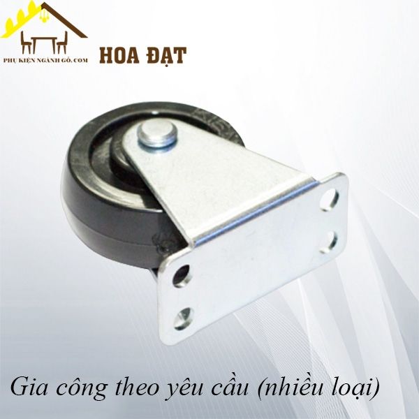 Bánh xe tủ một chiều, màu đen Vinahardware - CT0965D40