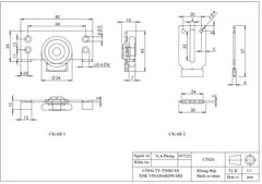 Bánh xe cửa lùa - Mã 1410.4.01015