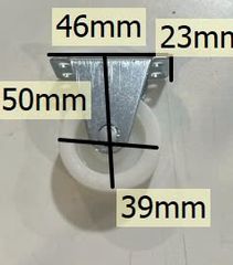 Bánh xe tủ một chiều, màu đen Vinahardware - CT0965D40