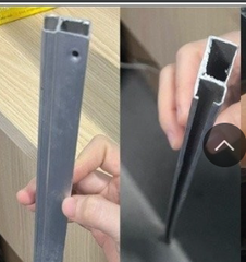 Ray trượt nhôm cánh trơn 3000mm, màu xám Vinahardware