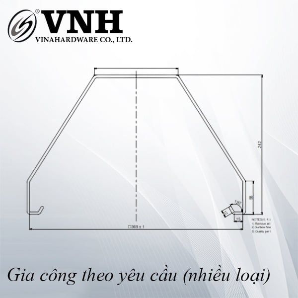 Quai xô inox 201, đánh bóng điện phân - QX242145I