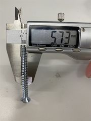 Vít đầu bằng răng nhuyễn M6, màu trắng-ZS625SN