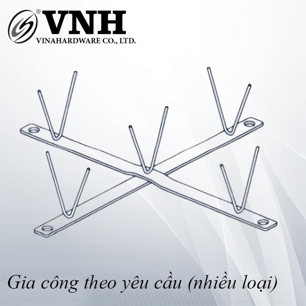 Pat (bas) sắt, sơn đen mờ tĩnh điện - VNH355355B