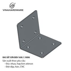 Pat (bas) sắt sơn đen mờ Vinahardware - VNH100803B