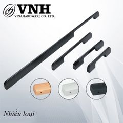 Tay Nắm Tủ Nhôm Màu Đen Loại Nặng 1316.4.04111