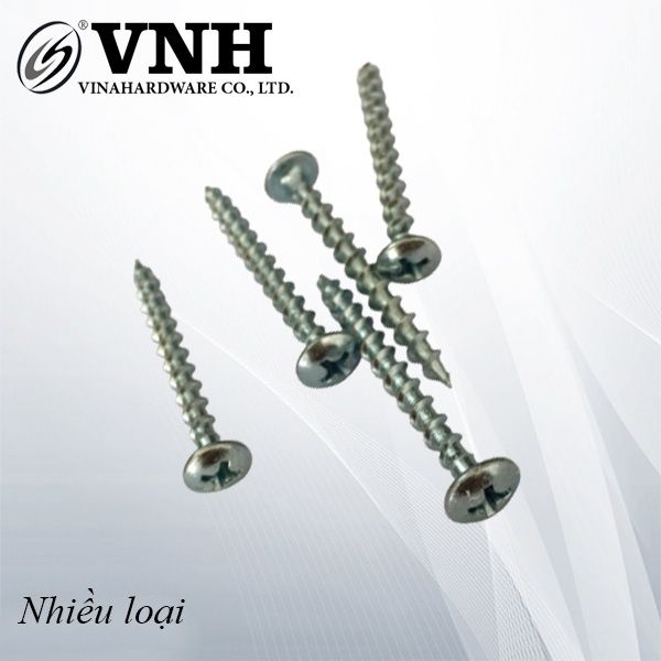 Vít gỗ đầu dù răng thưa M4, màu trắng - SC440Z2T